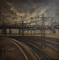 Öl auf Leinwand;
100 x 100 cm Vergessener Ort