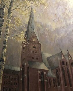 Öl auf Leinwand;
100 x 80 cm St. Petri - Hamburg