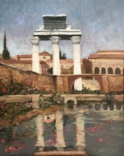 Öl auf Leinwand;
100 x 80 cm Forum romanum