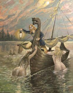 Öl auf Leinwand;
100 x 80 cm Die Blockade der Meerweiber