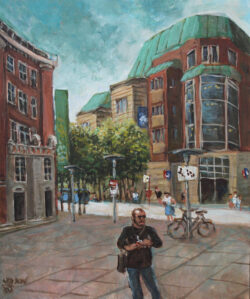 Acryl auf Pappe;
60 x 50 cm Mönckebergstraße 2015