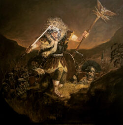 Öl auf Leinwand; 100 x 100 cm