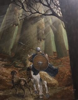 Acryl auf Leinwand;
100 x 80 cm Das Ende der Missionare