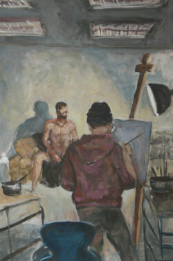 Öl auf Papier; 70 x 50 cm