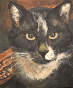 Acryl auf Leinwand;
40 x 30 cm Blacky R.I.P.