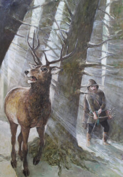 Öl auf Leinwand;
100 x 80 cm Achtung!